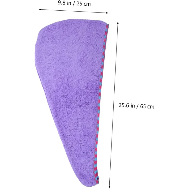 VALICLUD 2 Toallas Cabello de Secado Rápido en Coral Fleece,