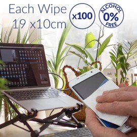 AF Screen + Lens Cleaning Wipes – Individual Anti-Static Cleaning Wipes For Smartphones, Glasses Lenses, Cameras, Laptops, Tablets