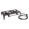 Stansport Double Burner Cast Iron Stove with Regulator Hose (209-100)