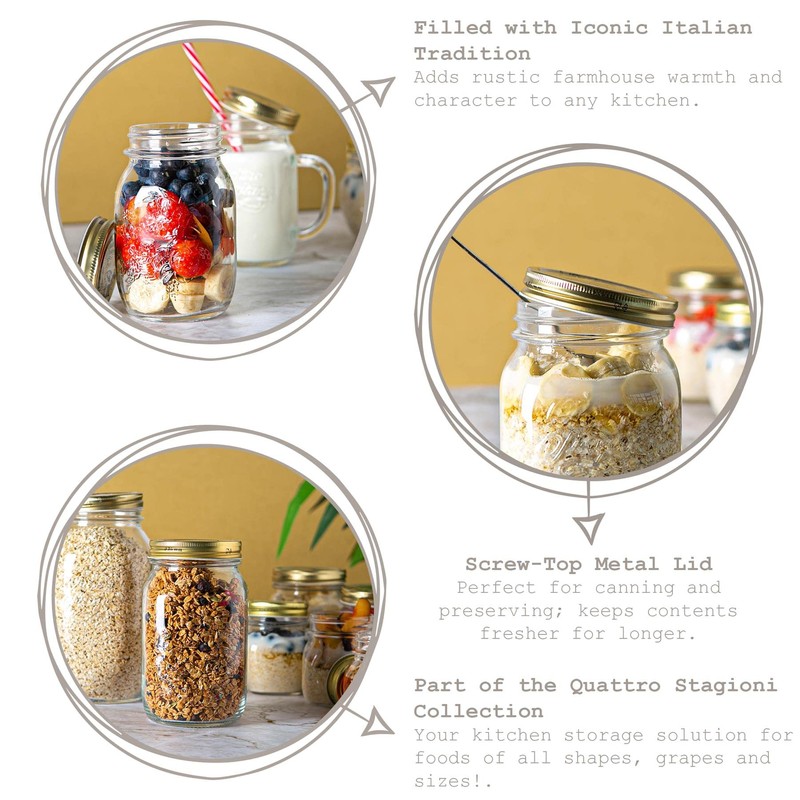 Four Seasons Glass Food Container With Lid 0.50 L, 1