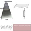 K240 Transition Profile, Polished Stainless Steel, 0.8 mm Thick, Transition