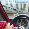 GUEER for Oil Change Sticker Static Cling, Clear Stickers 120
