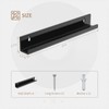 AITEE Vinyl Record Shelf Wall Mount: 6 Pack Acrylic Black