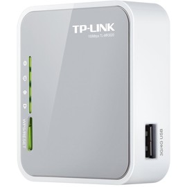 TP-Link Portable 3G/4G Wireless N Router, 1x 2.0 USB Port + 1xMicro USB Port, 1x Fast WAN/LAN Ports, WISP Mode, Travel-size Design, No sim card slot, No Configuration Required, UK Plug (TL-MR3020)