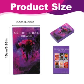 YUZNA Tarot Cards Love Oracle Cards, 53 Love Tarot Cards with Meaning, Tarot Cards for Beginners, Answers that Guide You Through Life and Love Questions