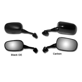 Emgo 20-37342 Matte Black Left Side Replacement Mirror for Honda VFR 800