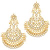 Aheli Indian Wedding Kundan Pearl Maang Tikka con pendiente Set