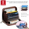 FurArt Credit Card Wallet, Zipper Card Cases Holder for Men
