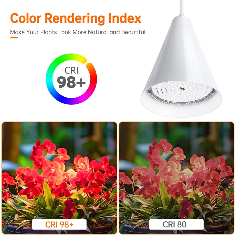 Bstrip Hanging Grow Lights for Indoor Plants-25W Full Spectrum 5000K