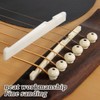 RAXLUPO 2 Piece Guitar Bridge Saddle Bone Saddle Set Guitar