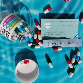 Date Night Ideas Capsules In A Bottle -Valentines Day Gifts For Her Him Bridal Shower Registry Wedding Gifts For Women Men (Mixed Color Date Ideas 50pcs)