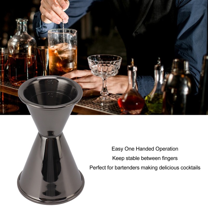 Cocktail Jigger Double Sided Stainless Steel Bar Shot Measuring Cup