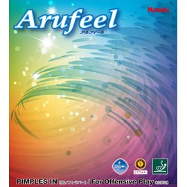 Nittaku NR-8536 Table Tennis, Rubber, Alfie, Soft Backing, Beginner, Red, Thick