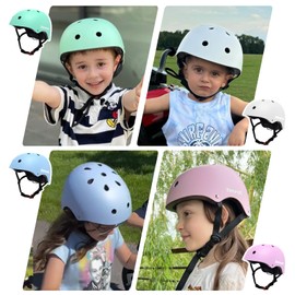 ZENROLL Kids Bike Helmets Multi-Sport Adjustable Skateboard Helmet for Baby Boys Girls Lightweight Bicycle Helmet for Toddler to Youth