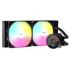 AUSDOM CPU AIO Liquid Cooler 240mm RGB, 2×120mm PWM Fans