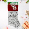 Simply Holiday Christmas Stocking Color Your Own Stocking Fabric Stocking
