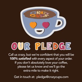 Crazy Cups Flavored Single-Serve Coffee for Keurig K-Cups Machines, Decaf Seasonal Peppermint Chocolate Mocha, 22 Pods per Box