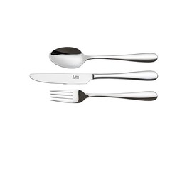 Casa Mesa 3 Piece Lunch Set - Dinnerware, Tableware, Silverware Utensils - Stainless Steel