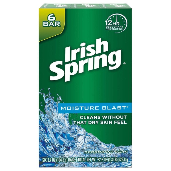 Irish Spring Soap Moisture Blast (Pack of 4)