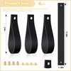 Vercraft 4 Pcs Faux Leather Sign Straps for Hanging Sign