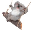 Swing Koala Sculpture Cartoon Synthetic Resin Animal Statues Decoration for
