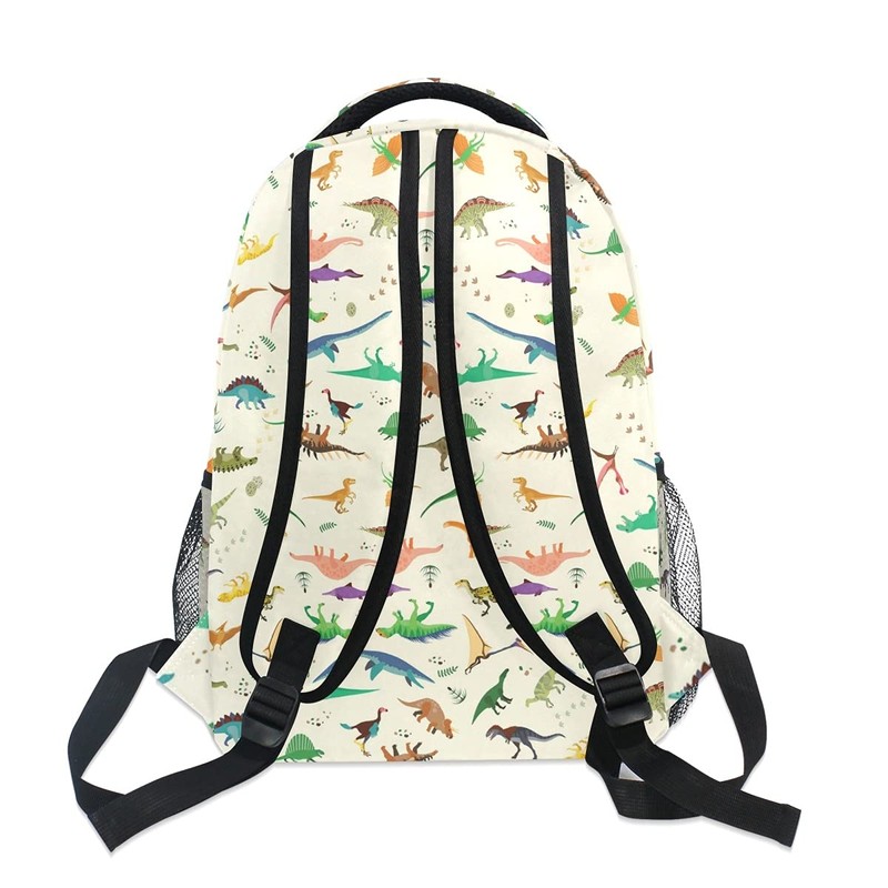 senya Dinosaur Pattern Backpack School Bag Travel Daypack Rucksack for