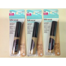 ( LOT OF 3 ) MAYBELLINE MINERAL POWER CONCEALER ( SAND MEDIUM 0-1 ) NEW.