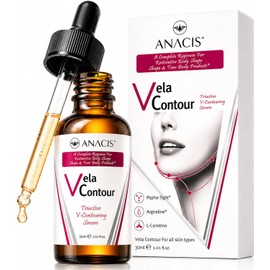 Neck Firming and Tightening, Lifting V line Serum, Chin contouring, Reduce Appearance of Double Chin, Loose and Sagging Skin. Vela Contour 30 Ml