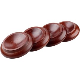 Piano Caster Cups Furniture Floor Felt Pad Cups Hardwood Coasters Anti-Sliding Floor Protectors Feet Protector Pads for All Floors & Wheels of Furniture, Sofas and Bed (Reddish Brown)