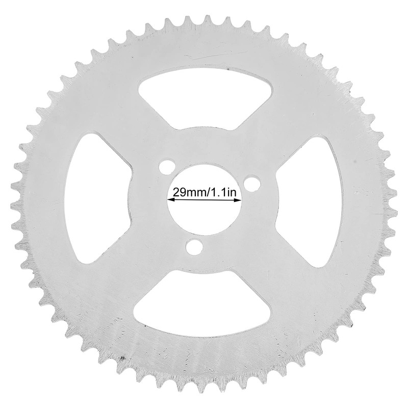 Alomejor T8F 58T White Steel Sprocket 3 Hole Crankset 29