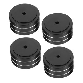 CIYODO 4pcs Speaker Isolation Feet Pads for Audio Equipment Durable Design Acoustic Noise Isolation for Subwoofers Monitors Black Large