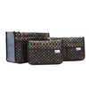 Periea Chelsy Handbag Organiser Insert (Black with Multi-Coloured Polka-dots, Large)