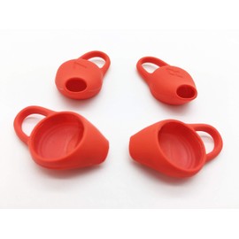 Reki Backbeat Fit 3100 Ear Tips | Silicone Earbuds Eartips Ear Gels Compatible with Plantronics BackBeat FIT 3100 2100 Wireless Sports Headphones - 4pcs (Red)