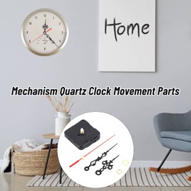 Mecanismo para Reloj de Pared, Maquinaria para Reloj de Pared Silencioso, Piezas de Movimiento de Reloj, Mecanismo Cuarzo DIY para Decoración de Casa Oficina