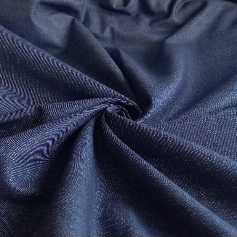 Dark Indigo Blue Woven 12oz Denim Fabric – Cotton Blend