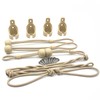 Roller Shade Tie Downs Curtains Tie Back with Holder Receivers