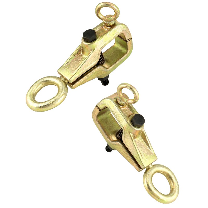 QWORK Auto Body Repair Pull Clamp, 5 Ton Top and