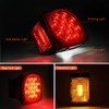Nilight 2PCS Square LED Trailer Light Kit Low Profile Submersible