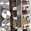 20 spice rack jars seasoning organizer kitchen set revolving stainless