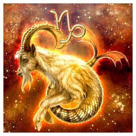 Better Selection 5D DIY Full Drill Constellation Diamond Art Aquarius Cross Stitch Zodiac Signs Embroidery Mosaic Kit Home Decor Wall Art Gifts Capricorn 11.8x11.8 30x30 cm