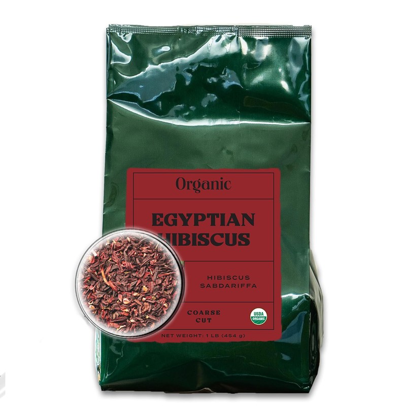 Worldwide Botanicals Organic Hibiscus Tea – 1 lb, Loose Leaf,