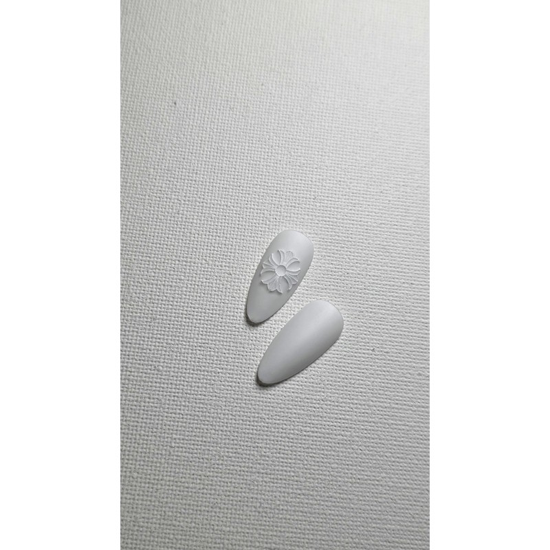 White Chrome Nail - Paddy / 화이트크롬네일 - 패디