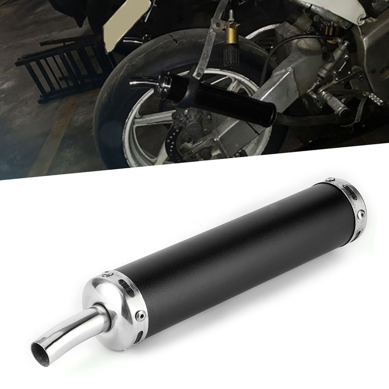 Stainless Steel Exhaust Muffler Silencer 20mm/0.8in Modified Parts for 2