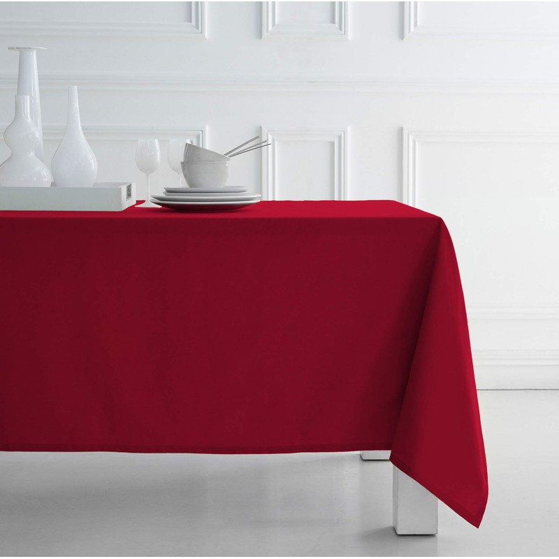 Today Rectangular Fabric Tablecloth 140x200centimeter 55"x78" Red