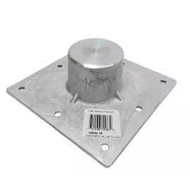 Todd Marine 6005–1S Square Flush Floor Plate 6″ x 6″ Anodized Aluminum