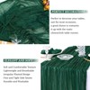 8 Pack Emerald Green Cheesecloth Table Runner 10Ft Boho Gauze