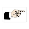 CafePress Poointing Male Hand Rectangle Car Bumper Magnet