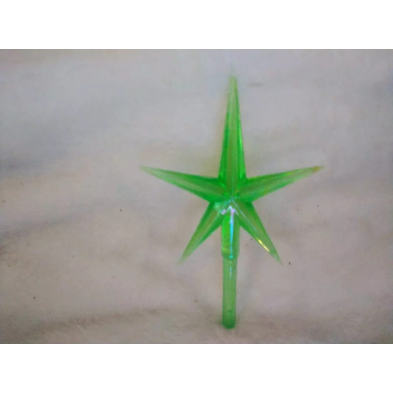 Green Modern Large Star for Ceramic Christmas Tree Topper