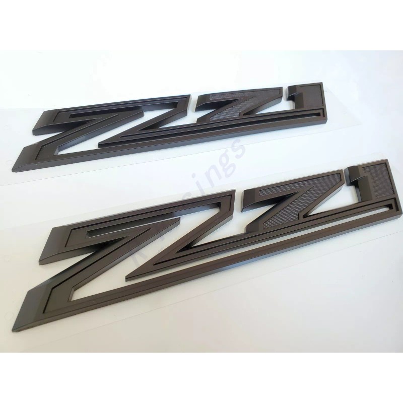 OEM 2PCS Matte Black 2019-2023 Silverado Z71 Emblem Badge 84632695