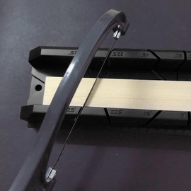 Tbest Woodworking Miter Saw Box Cabinet, 0/22.5/45/90 Degree Wood Gypsum Oblique Cutting Tool Inglete, Small Mitre Box, Molding Cutting Tool, Hand Miter Saw, Miter Box Saw Stand(801)